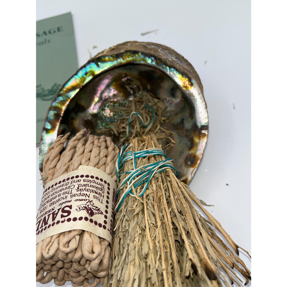 Sage Smudge Sticks & Sandalwood & Sacred Sage Book & Abalone Shell Huge Lot - Picture 5 of 5